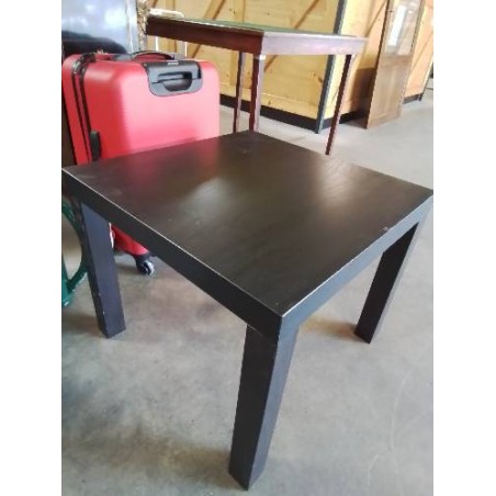 TABLE BASSE CARRÉE BOIS NOIR WENGE 