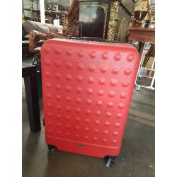 VALISE A ROULETTES COQUE SOUPLE ROUGE AIRPORT TRAVEL DESIGN