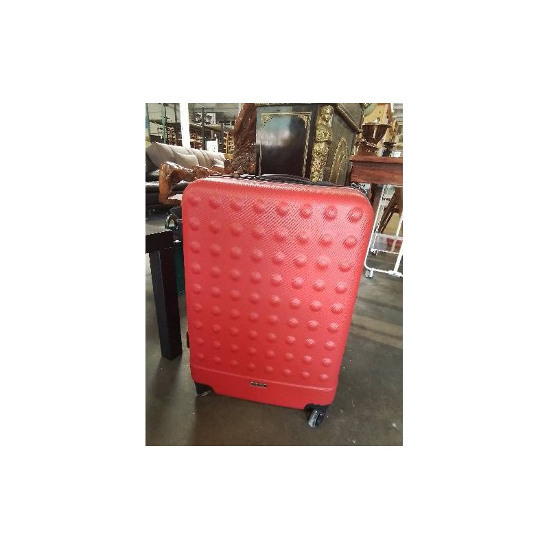 VALISE A ROULETTES COQUE SOUPLE ROUGE AIRPORT TRAVEL DESIGN
