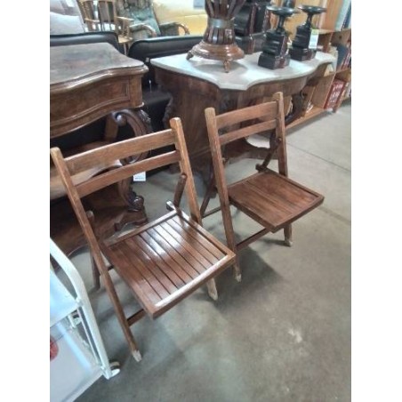 CHAISE PLIANTE BOIS DOSSIER 2 BARREAUX 