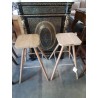 TABOURET DE BAR BOIS CLAIR ASSISE OCTOGONAL 