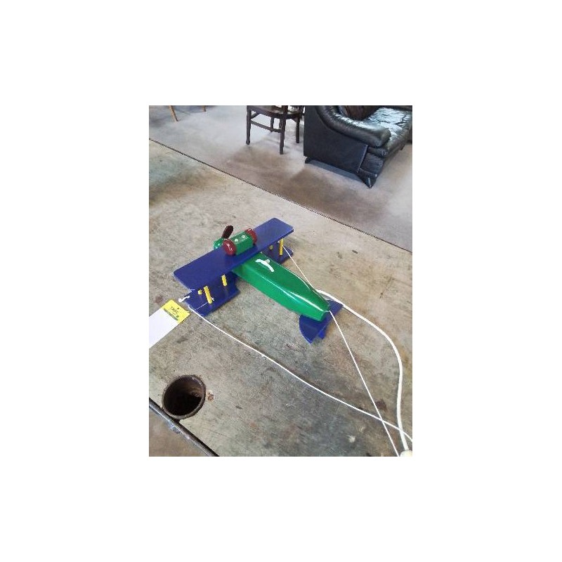 SUSPENSION BOIS AVION 