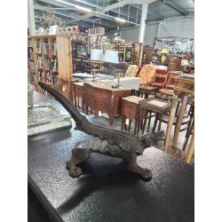 CROCODILE MACHE BOUCHON DE PHARMACIE FONTE FIN XIXE DÉBUT XXE