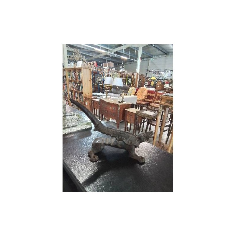 CROCODILE MACHE BOUCHON DE PHARMACIE FONTE FIN XIXE DÉBUT XXE