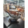CROCODILE MACHE BOUCHON DE PHARMACIE FONTE FIN XIXE DÉBUT XXE