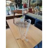 PORTE PARAPLUIE FER FORGÉ BLANC ANNÉES 50