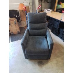 FAUTEUIL RELAX ÉLECTRIQUE TISSU GRIS