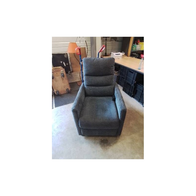 FAUTEUIL RELAX ÉLECTRIQUE TISSU GRIS