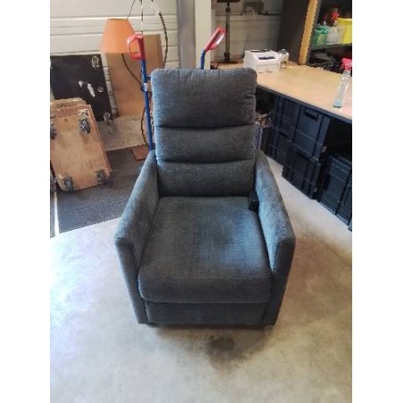 FAUTEUIL RELAX ÉLECTRIQUE TISSU GRIS