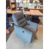 FAUTEUIL RELAX ÉLECTRIQUE TISSU GRIS