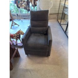 FAUTEUIL RELAX ÉLECTRIQUE TISSU GRIS