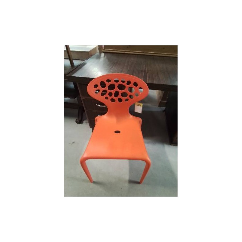 CHAISE RÉSINE ORANGE SUPERNATURAL BY ROSE LOVEGROVE POUR MOROSO ITALY