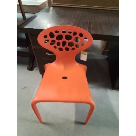 CHAISE RÉSINE ORANGE SUPERNATURAL BY ROSE LOVEGROVE POUR MOROSO ITALY