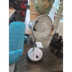 LAMPE SPOT ORIENTABLE MÉTAL CHROMÉ ET GRIS 