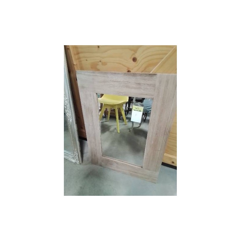 MIROIR RECTANGULAIRE BOIS TAUPE