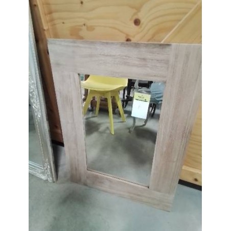 MIROIR RECTANGULAIRE BOIS TAUPE