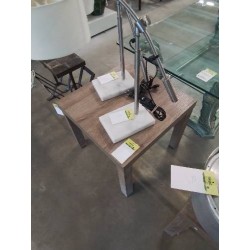 TABLE BASSE CARRÉE BOIS TAUPE