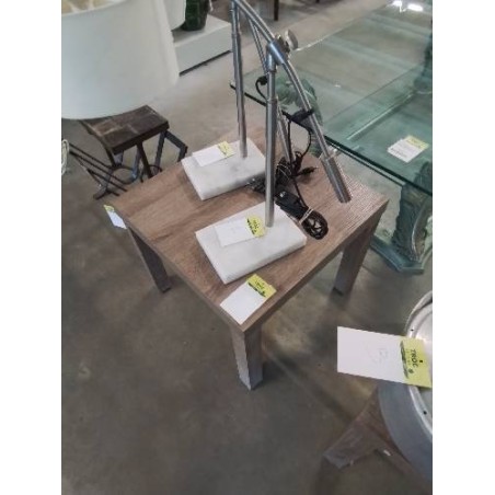 TABLE BASSE CARRÉE BOIS TAUPE