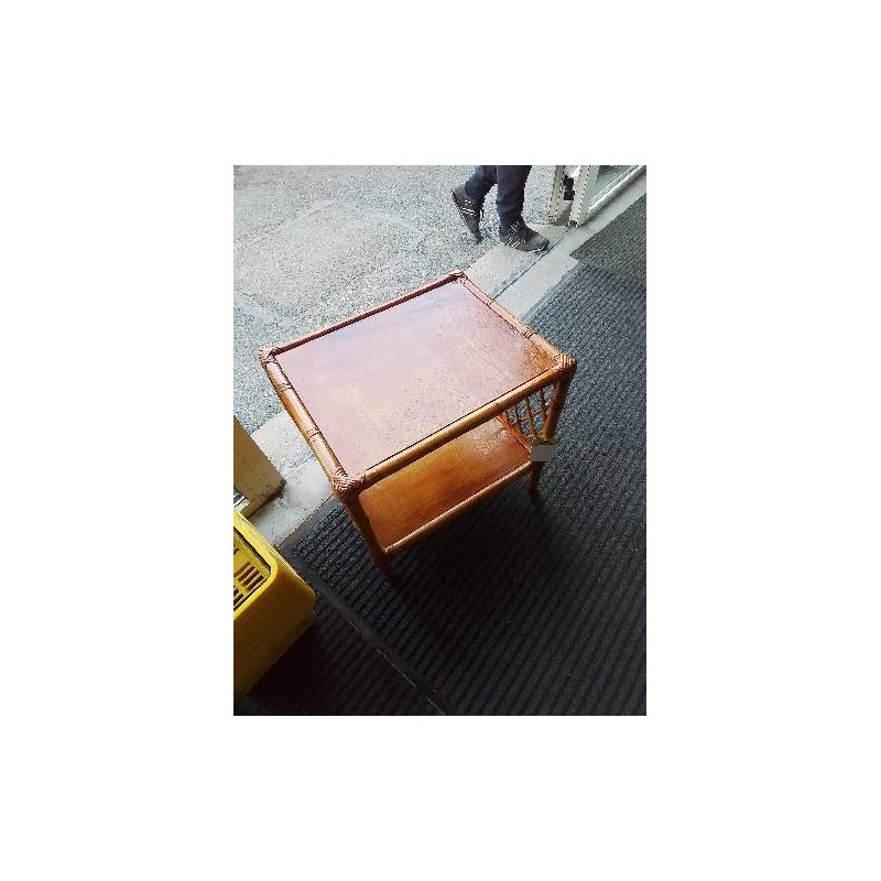 CONSOLE RECTANGULAIRE BAMBOU VANNERIE 