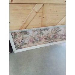 TAPISSERIE SCÈNE GALANTE CADRE ANNÉES 50