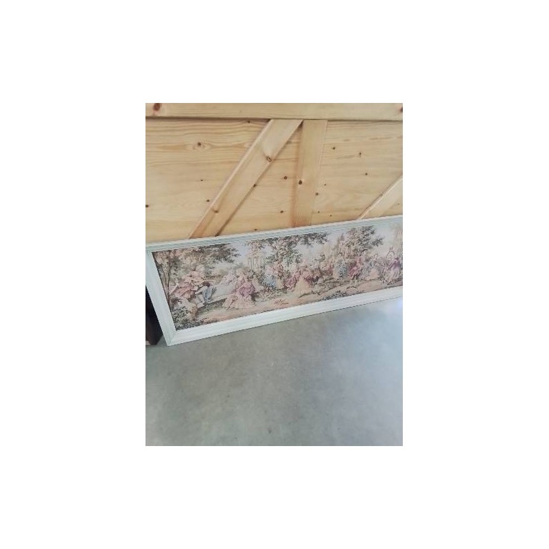 TAPISSERIE SCÈNE GALANTE CADRE ANNÉES 50