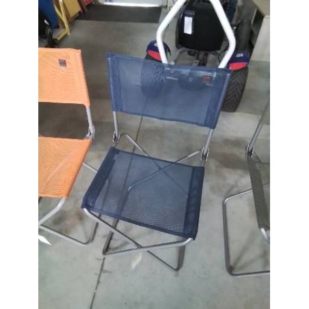 CHAISE PLIANTE MÉTAL ET TOILE BLEU LAFUMA