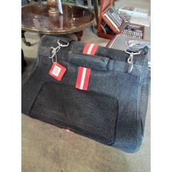 SAC DE TRANSPORT ANIMAUX TISSU NOIR