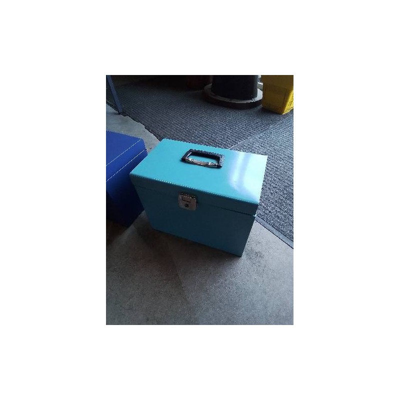 CAISSE METTALIQUE BLEU CIEL
