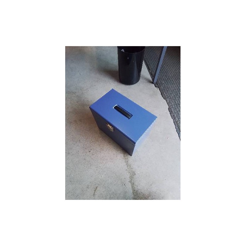 CAISSE METTALIQUE BLEU 