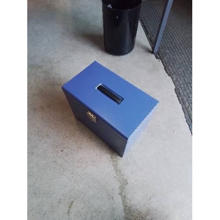CAISSE METTALIQUE BLEU 
