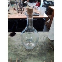 CARAFE A CIDRE VERRE SOUFFLÉ 