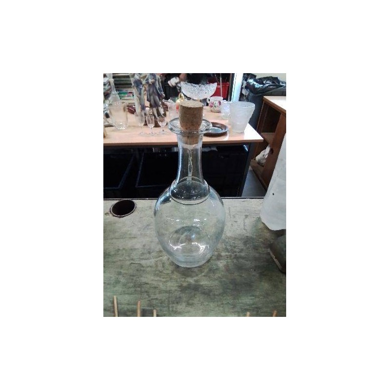 CARAFE A CIDRE VERRE SOUFFLÉ 