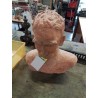SCULPTURE BUSTE HOMME TERRE CUITE 36CM