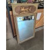 TRUMEAU BOIS DORÉ DÉCOR CHAR ANTIQUE TIRÉ PAR DES CHEVAUX 127X76CM 