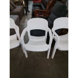 FAUTEUIL DE JARDIN RESINE BLANC 