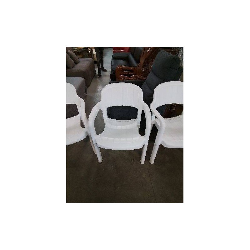 FAUTEUIL DE JARDIN RESINE BLANC 