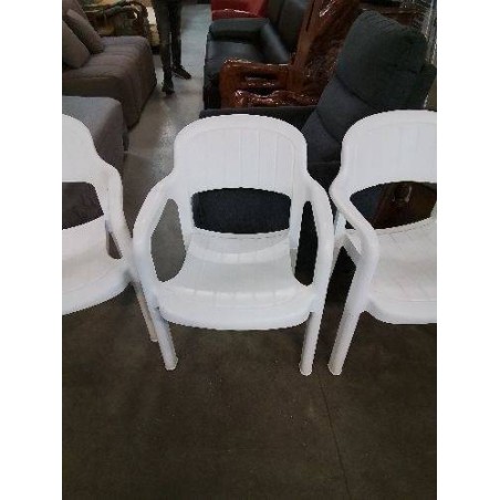 FAUTEUIL DE JARDIN RESINE BLANC 