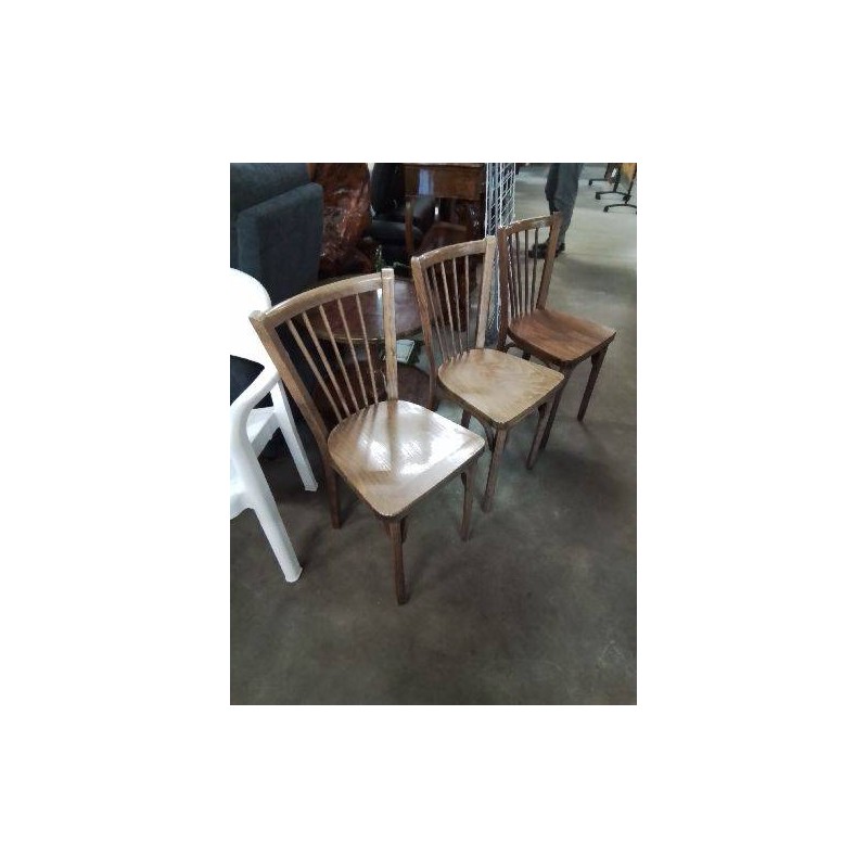 CHAISE BISTROT BOIS DOSSIER A BARREAUX BAUMANN