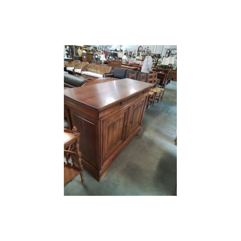 BUFFET BOIS MOULURÉ 1 TIROIR 2 PORTES STYLE LOUIS PHILIPPE 