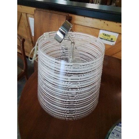 SUSPENSION RÉSINE TRANSPARENT ET BLANC EMPORIUM ITALY