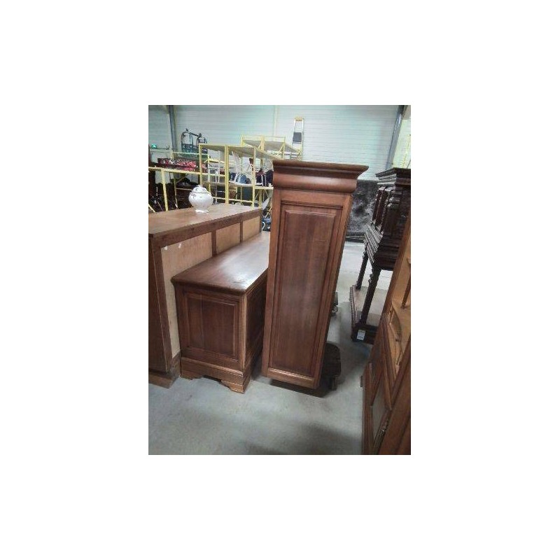BIBLIOTHÈQUE VITRÉE BOIS CLAIR MOULURÉ 6 PORTES STYLE LOUIS PHILIPPE 