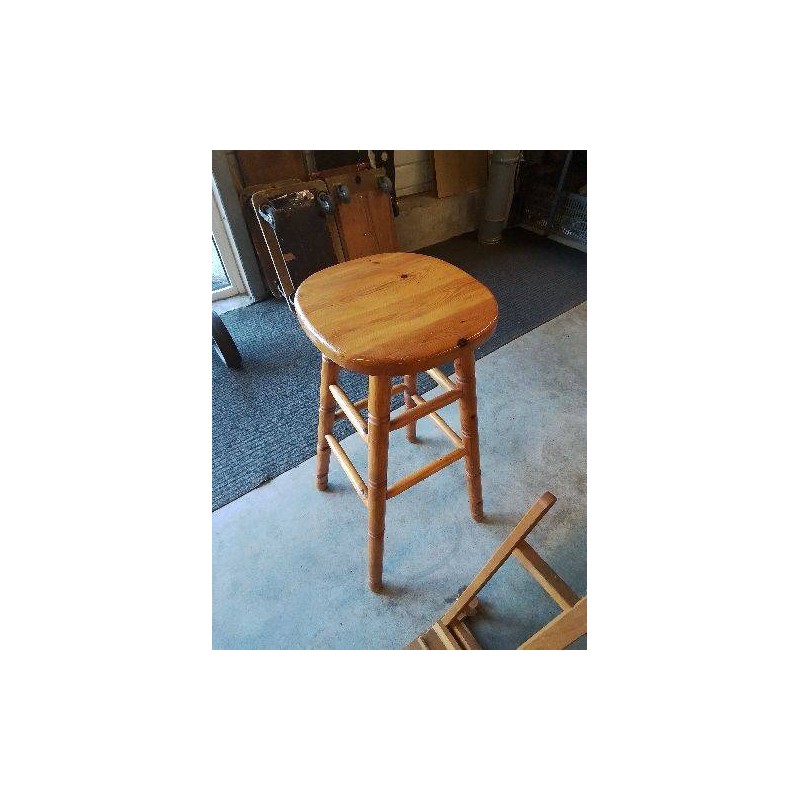 TABOURET DE BAR PIN 