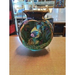VASE CÉRAMIQUE DECOR MARIN VALLAURIS ANNÉES 50