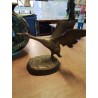 STATUETTE CANARD MÉTAL DORÉ 