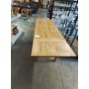 TABLE RECTANGULAIRE EXTENSIBLE BOIS CLAIR ANNÉES 50