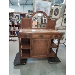 BUFFET ART DECO 1 PORTE 3 TIROIRS 4 NICHES 