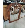 MIROIR ART DECO RECTANGULAIRE CINTRÉ BOIS SCULPTÉ 80X120
