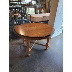 TABLE RONDE A ENTRETOISE EXTENSIBLE 120X75CM 1RAL40CM