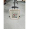 AQUARELLE NATURE MORTE AU VASE DE FLEURS CECILE PELLISIER XXE 27X38