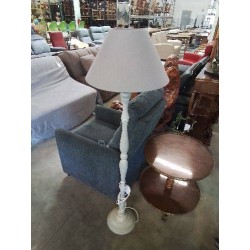 LAMPADAIRE BOIS TOURNÉ TAUPE AJ TAUPE